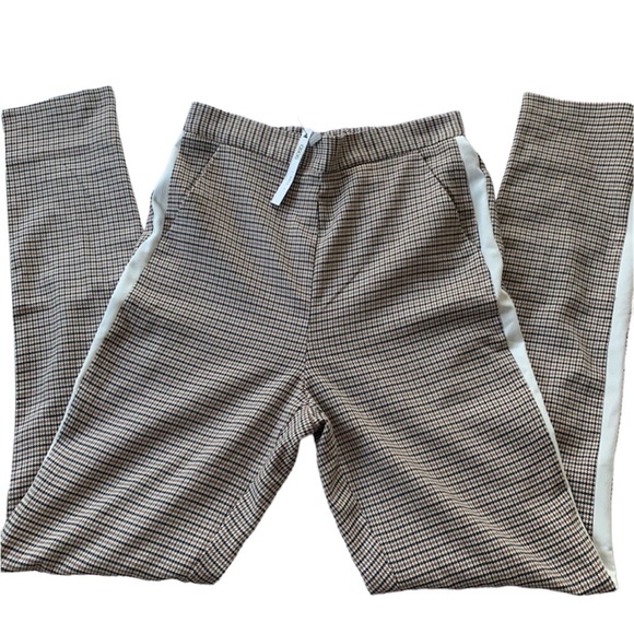 ASOS Houndstooth Tuxedo Stripe Pull on Track/ Casual Pant - Picture 11 of 15
